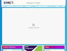 Tablet Screenshot of micronet-enertec.com